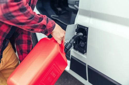 unrecognizable-man-refueling-his-camper-van-with-jerrycan (1)